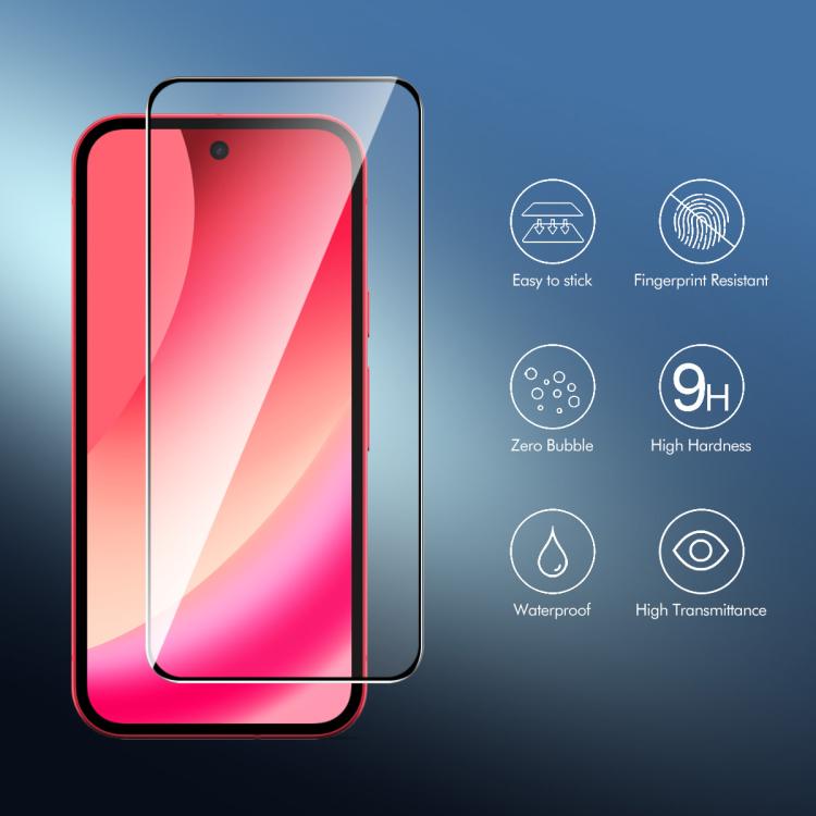 10pcs ENKAY Hat-Prince Full Glue High Aluminum-silicon Tempered Glass Film, For Google Pixel 11a, For Google Pixel 9 Pro XL, For Google Pixel 9 Pro, For Google Pixel 9, For Google Pixel 8 Pro, For Google Pixel 8