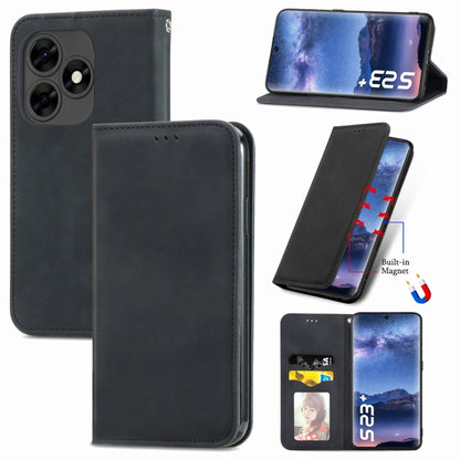 Retro Skin Feel Magnetic Flip Leather Phone Case, For Tecno Itel S23+