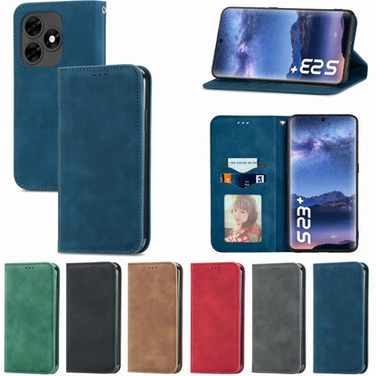 Retro Skin Feel Magnetic Flip Leather Phone Case, For Tecno Itel S23+