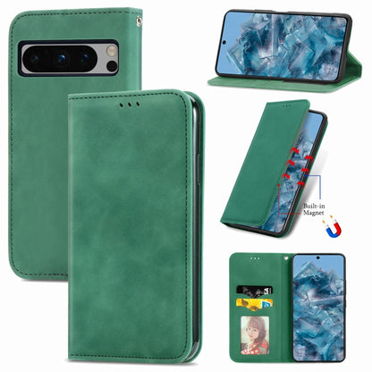 Retro Skin Feel Magnetic Flip Leather Phone Case, For Google Pixel 10a, For Google Pixel 10 Pro XL, For Google Pixel 9a, For Google Pixel 9 Pro XL, For Google Pixel 8a, For Google Pixel 8 Pro, For Google Pixel 8, For Google Pixel 10 / 10 Pro           ...