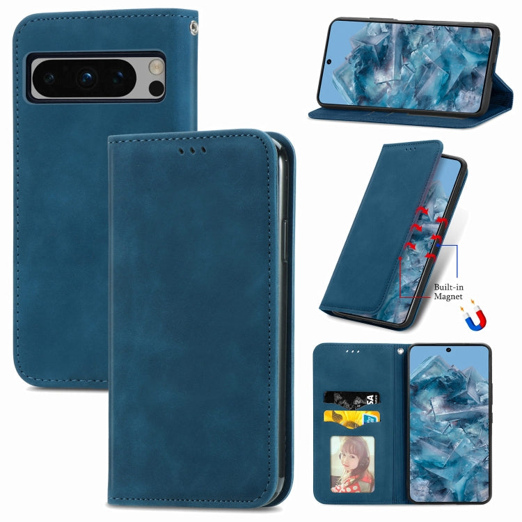 Retro Skin Feel Magnetic Flip Leather Phone Case, For Google Pixel 10a, For Google Pixel 10 Pro XL, For Google Pixel 9a, For Google Pixel 9 Pro XL, For Google Pixel 8a, For Google Pixel 8 Pro, For Google Pixel 8, For Google Pixel 10 / 10 Pro           ...