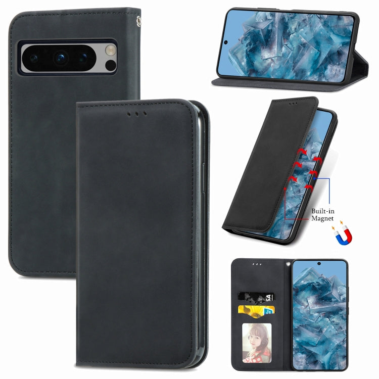 Retro Skin Feel Magnetic Flip Leather Phone Case, For Google Pixel 10a, For Google Pixel 10 Pro XL, For Google Pixel 9a, For Google Pixel 9 Pro XL, For Google Pixel 8a, For Google Pixel 8 Pro, For Google Pixel 8, For Google Pixel 10 / 10 Pro           ...
