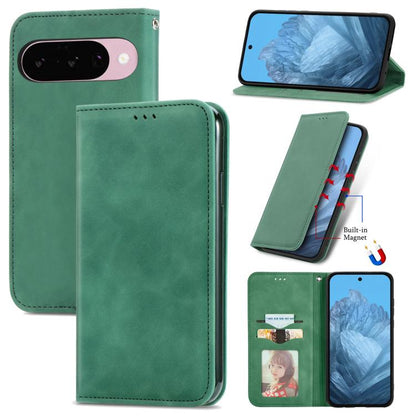 Retro Skin Feel Magnetic Flip Leather Phone Case, For Google Pixel 10a, For Google Pixel 10 Pro XL, For Google Pixel 9a, For Google Pixel 9 Pro XL, For Google Pixel 8a, For Google Pixel 8 Pro, For Google Pixel 8, For Google Pixel 10 / 10 Pro           ...