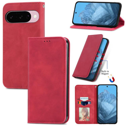 Retro Skin Feel Magnetic Flip Leather Phone Case, For Google Pixel 10a, For Google Pixel 10 Pro XL, For Google Pixel 9a, For Google Pixel 9 Pro XL, For Google Pixel 8a, For Google Pixel 8 Pro, For Google Pixel 8, For Google Pixel 10 / 10 Pro           ...