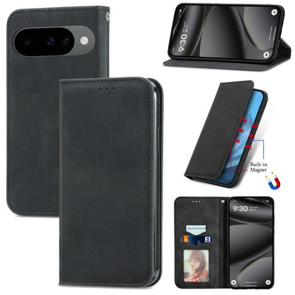 Retro Skin Feel Magnetic Flip Leather Phone Case, For Google Pixel 10a, For Google Pixel 10 Pro XL, For Google Pixel 9a, For Google Pixel 9 Pro XL, For Google Pixel 8a, For Google Pixel 8 Pro, For Google Pixel 8, For Google Pixel 10 / 10 Pro           ...