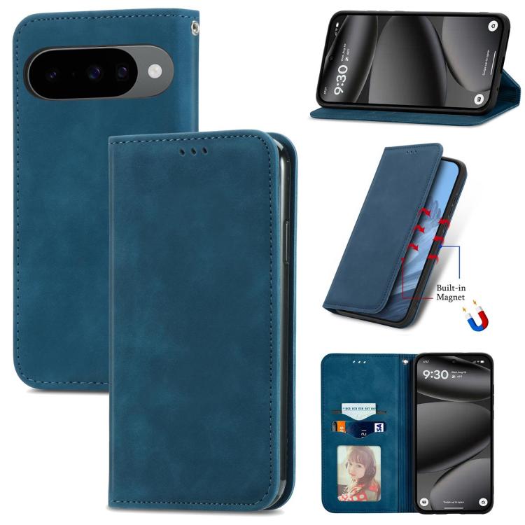 Retro Skin Feel Magnetic Flip Leather Phone Case, For Google Pixel 10a, For Google Pixel 10 Pro XL, For Google Pixel 9a, For Google Pixel 9 Pro XL, For Google Pixel 8a, For Google Pixel 8 Pro, For Google Pixel 8, For Google Pixel 10 / 10 Pro           ...