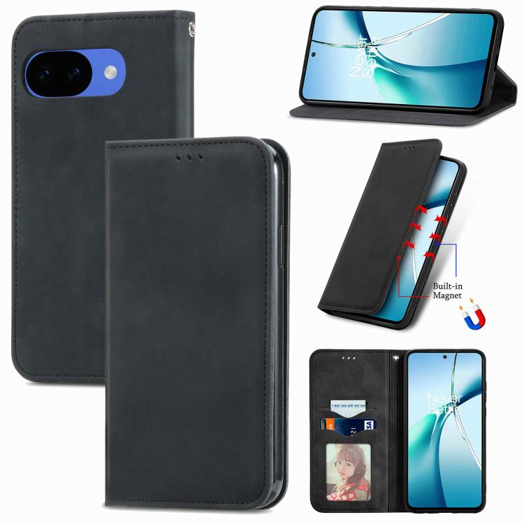 Retro Skin Feel Magnetic Flip Leather Phone Case, For Google Pixel 10a, For Google Pixel 10 Pro XL, For Google Pixel 9a, For Google Pixel 9 Pro XL, For Google Pixel 8a, For Google Pixel 8 Pro, For Google Pixel 8, For Google Pixel 10 / 10 Pro           ...