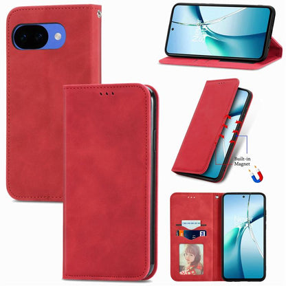 Retro Skin Feel Magnetic Flip Leather Phone Case, For Google Pixel 10a, For Google Pixel 10 Pro XL, For Google Pixel 9a, For Google Pixel 9 Pro XL, For Google Pixel 8a, For Google Pixel 8 Pro, For Google Pixel 8, For Google Pixel 10 / 10 Pro           ...