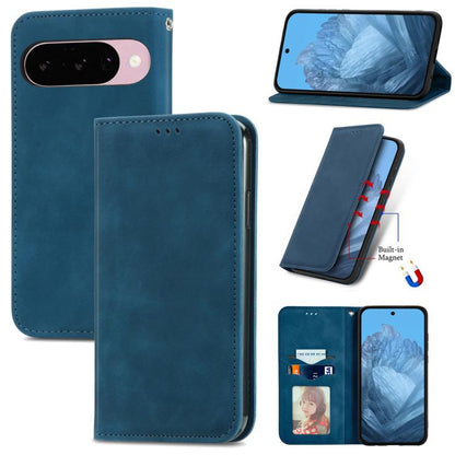 Retro Skin Feel Magnetic Flip Leather Phone Case, For Google Pixel 11 Pro XL, For Google Pixel 10a, For Google Pixel 10 Pro XL, For Google Pixel 9a, For Google Pixel 8a, For Google Pixel 8 Pro, For Google Pixel 8, For Google Pixel 11 / 11 Pro          ...