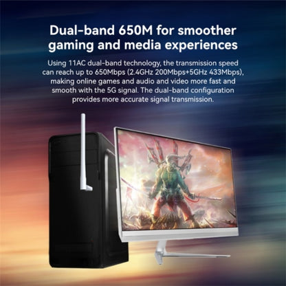 LB-LINK WDN650A For Decktop Computer Laptop Dual Band 650M Wireless USB Network Card