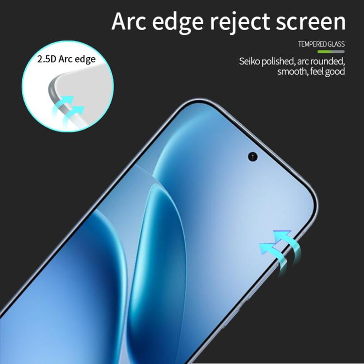 MOFI 9H 2.5D Full Screen Tempered Glass Film, For vivo iQOO Z11 Turbo Unlock, For vivo S50 Pro mini Unlock, For vivo S50 Unlock, For vivo Y500 Pro, For vivo iQOO 15 Unlock, For vivo X300 Pro Unlock, For vivo X300 Unlock, For vivo V60 Lite              ...