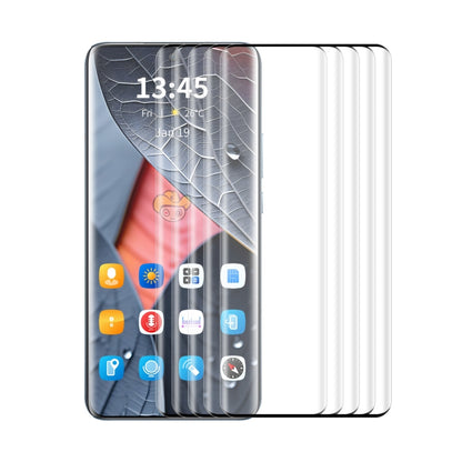 5pcs ENKAY Hat-Prince Heat Bending Full Side Glue Tempered Glass Film, For Redmi Note 15 Pro+ 5G Global 163.3mm, For Redmi Note 15 5G Global 164mm, For Xiaomi 14 Pro, For Redmi Note 13 Pro+