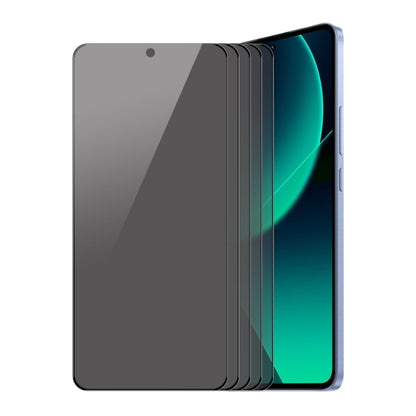 5pcs ENKAY Hat-Prince 28 Degree Anti-peeping Privacy Silk Screen Tempered Glass Film, For Redmi K90, For Redmi K90 Pro Max, For Redmi Note 15 Pro 5G Global 163.6mm, For Xiaomi Redmi 14C, For Redmi 13, For Xiaomi Poco F6, For Xiaomi Poco F6 Pro         ...