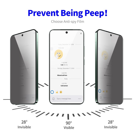 5pcs ENKAY Hat-Prince 28 Degree Anti-peeping Privacy Tempered Glass Film, For Google Pixel 8 Pro, For Google 8
