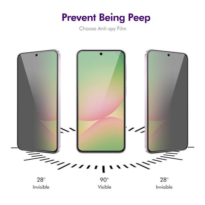 2pcs ENKAY Hat-Prince 28 Degree Anti-peeping Privacy Tempered Glass Film, For Samsung Galaxy A27 5G, For Samsung Galaxy S25 FE 5G, For Samsung Galaxy A07 4G, For Samsung Galaxy A17 5G, For Samsung Galaxy A56 5G, For Samsung Galaxy A26 5G               ...