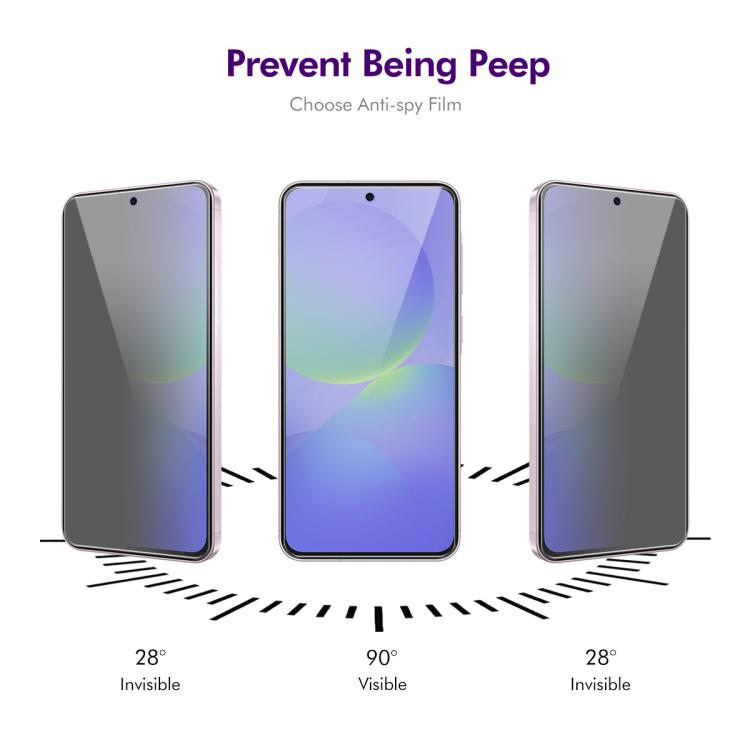 2pcs ENKAY Hat-Prince 28 Degree Anti-peeping Privacy Tempered Glass Film, For Samsung Galaxy A27 5G, For Samsung Galaxy S25 FE 5G, For Samsung Galaxy A07 4G, For Samsung Galaxy A17 5G, For Samsung Galaxy A26 5G, For Samsung Galaxy A16 5G               ...