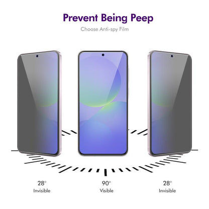 2pcs ENKAY Hat-Prince 28 Degree Anti-peeping Privacy Tempered Glass Film, For Samsung Galaxy A27 5G, For Samsung Galaxy S25 FE 5G, For Samsung Galaxy A07 4G, For Samsung Galaxy A17 5G, For Samsung Galaxy A26 5G, For Samsung Galaxy A16 5G               ...