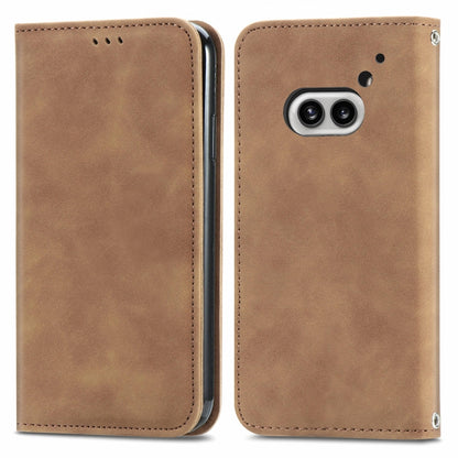 Retro Skin Feel Magnetic Flip Leather Phone Case, For Nothing Phone 4a Pro, For Nothing Phone 4a, For  Nothing CMF Phone 1, For Nothing Phone 2a