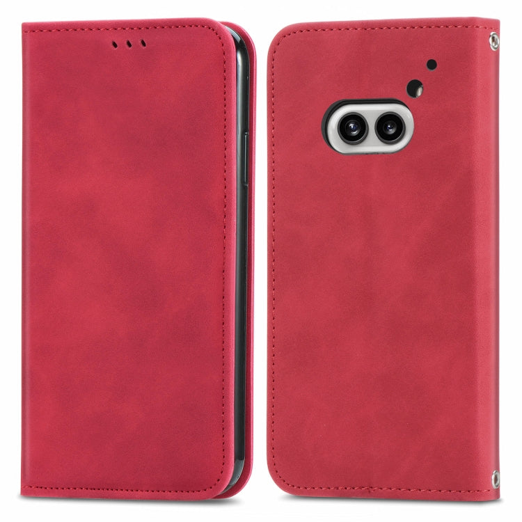 Retro Skin Feel Magnetic Flip Leather Phone Case, For Nothing Phone 4a Pro, For Nothing Phone 4a, For  Nothing CMF Phone 1, For Nothing Phone 2a