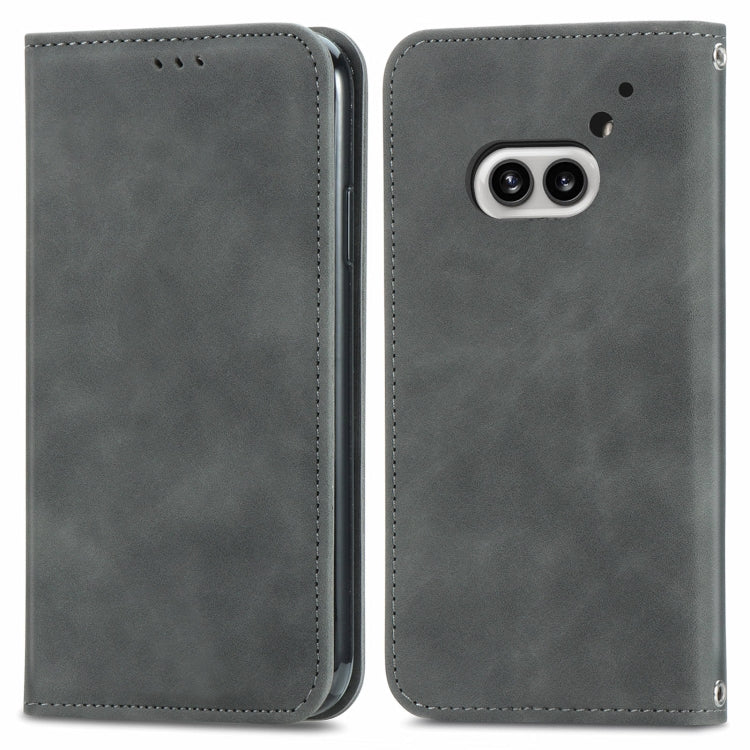 Retro Skin Feel Magnetic Flip Leather Phone Case, For Nothing Phone 4a Pro, For Nothing Phone 4a, For  Nothing CMF Phone 1, For Nothing Phone 2a