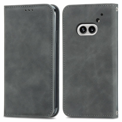 Retro Skin Feel Magnetic Flip Leather Phone Case, For Nothing Phone 4a Pro, For Nothing Phone 4a, For  Nothing CMF Phone 1, For Nothing Phone 2a