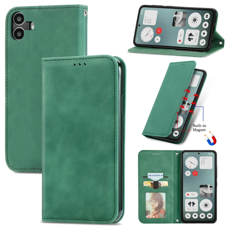 Retro Skin Feel Magnetic Flip Leather Phone Case, For Nothing Phone 4a Pro, For Nothing Phone 4a, For  Nothing CMF Phone 1, For Nothing Phone 2a