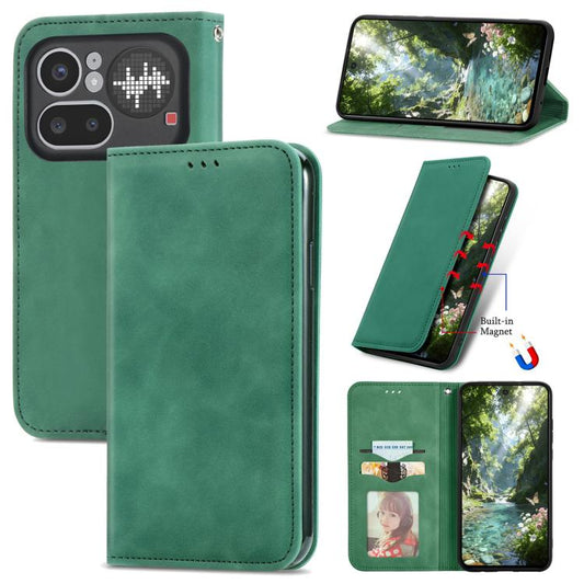 Retro Skin Feel Magnetic Flip Leather Phone Case, For Nothing Phone 4a Pro, For Nothing Phone 4a, For  Nothing CMF Phone 1, For Nothing Phone 2a