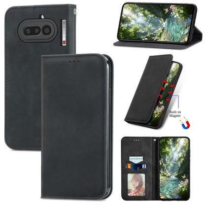 Retro Skin Feel Magnetic Flip Leather Phone Case, For Nothing Phone 4a Pro, For Nothing Phone 4a, For  Nothing CMF Phone 1, For Nothing Phone 2a