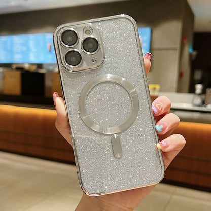 Glitter Electroplating MagSafe TPU Phone Case, For iPhone 11 Pro Max, For iPhone 11, For iPhone 11 Pro, For iPhone X / XS, For iPhone XR, For iPhone XS Max, For iPhone 7 Plus / 8 Plus