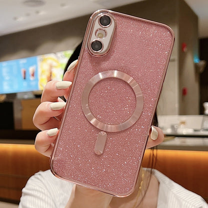 Glitter Electroplating MagSafe TPU Phone Case, For iPhone 11 Pro Max, For iPhone 11, For iPhone 11 Pro, For iPhone X / XS, For iPhone XR, For iPhone XS Max, For iPhone 7 Plus / 8 Plus