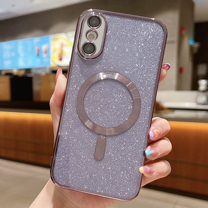 Glitter Electroplating MagSafe TPU Phone Case, For iPhone 11 Pro Max, For iPhone 11, For iPhone 11 Pro, For iPhone X / XS, For iPhone XR, For iPhone XS Max, For iPhone 7 Plus / 8 Plus