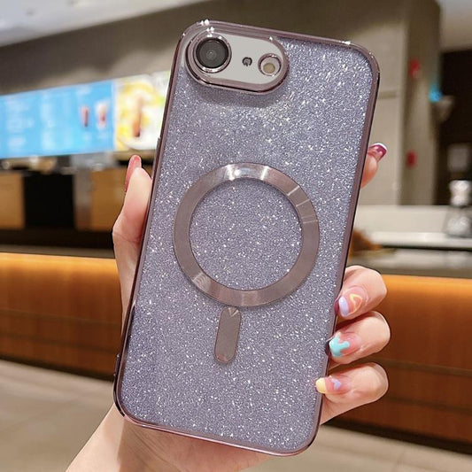 Glitter Electroplating MagSafe TPU Phone Case, For iPhone 17e / 16e, For iPhone 17 Pro Max, For iPhone 17 Pro, For iPhone 17, For iPhone Air, For iPhone 16 Pro Max, For iPhone 16 Pro, For iPhone 16 Plus, For iPhone 16, For iPhone 15 Pro Max