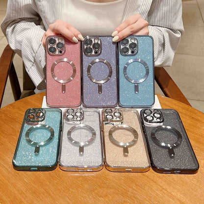 Glitter Electroplating MagSafe TPU Phone Case, For iPhone 11 Pro Max, For iPhone 11, For iPhone 11 Pro, For iPhone X / XS, For iPhone XR, For iPhone XS Max, For iPhone 7 Plus / 8 Plus
