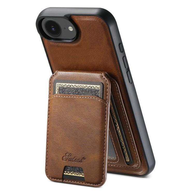 Suteni H15 MagSafe Oil Eax Leather Detachable Wallet Back Phone Case, For iPhone 13 Pro Max, For iPhone 13 Pro, For iPhone 13, For iPhone 12, For iPhone 12 Pro Max, For iPhone 12 Pro, For iPhone 17e / 16e