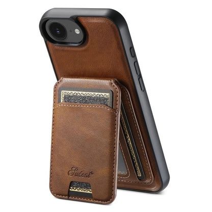 Suteni H15 MagSafe Oil Eax Leather Detachable Wallet Back Phone Case, For iPhone 13 Pro Max, For iPhone 13 Pro, For iPhone 13, For iPhone 12, For iPhone 12 Pro Max, For iPhone 12 Pro, For iPhone 17e / 16e