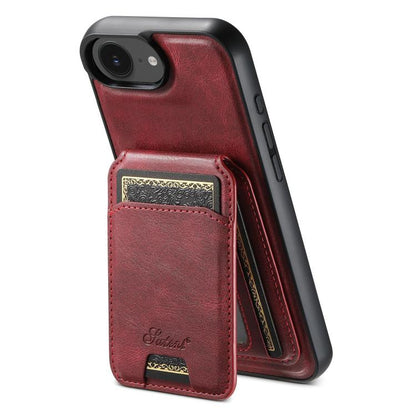 Suteni H15 MagSafe Oil Eax Leather Detachable Wallet Back Phone Case, For iPhone 13 Pro Max, For iPhone 13 Pro, For iPhone 13, For iPhone 12, For iPhone 12 Pro Max, For iPhone 12 Pro, For iPhone 17e / 16e