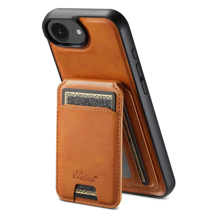 Suteni H15 MagSafe Oil Eax Leather Detachable Wallet Back Phone Case, For iPhone 13 Pro Max, For iPhone 13 Pro, For iPhone 13, For iPhone 12, For iPhone 12 Pro Max, For iPhone 12 Pro, For iPhone 17e / 16e