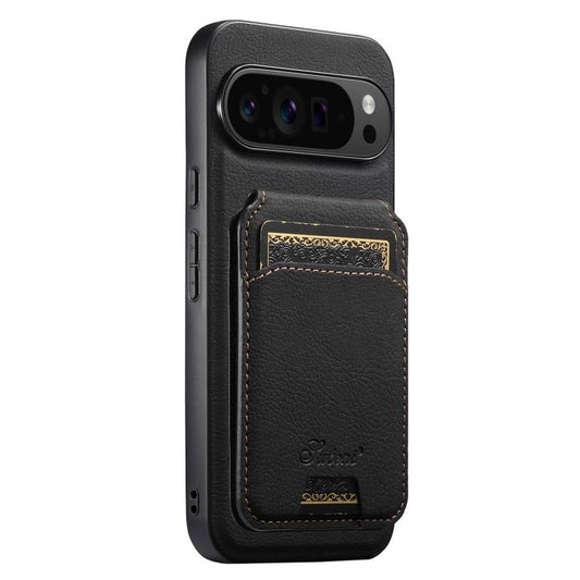 Suteni H16 Litchi Texture Leather Detachable Wallet Back Phone Case, For Google Pixel 11 Pro XL, For Google Pixel 11, For Google Pixel 11 Pro, For Google Pixel 10 Pro XL, For Google Pixel 10 Pro, For Google Pixel 10, For Google Pixel 9 Pro XL