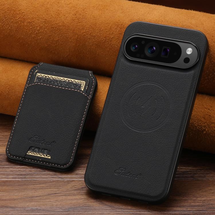 Suteni H16 Litchi Texture Leather Detachable Wallet Back Phone Case, For Google Pixel 11 Pro XL, For Google Pixel 11, For Google Pixel 11 Pro, For Google Pixel 10 Pro XL, For Google Pixel 10 Pro, For Google Pixel 10, For Google Pixel 9 Pro XL          ...