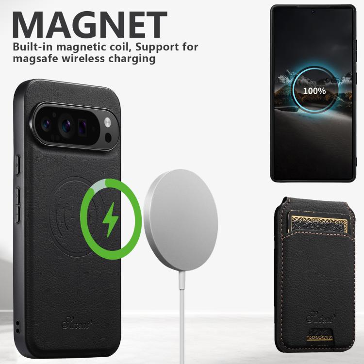 Suteni H16 Litchi Texture Leather Detachable Wallet Back Phone Case, For Google Pixel 11 Pro XL, For Google Pixel 11, For Google Pixel 11 Pro, For Google Pixel 10 Pro XL, For Google Pixel 10 Pro, For Google Pixel 10, For Google Pixel 9 Pro XL          ...