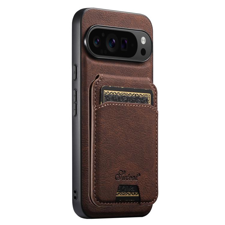 Suteni H16 Litchi Texture Leather Detachable Wallet Back Phone Case, For Google Pixel 11 Pro XL, For Google Pixel 11, For Google Pixel 11 Pro, For Google Pixel 10 Pro XL, For Google Pixel 10 Pro, For Google Pixel 10, For Google Pixel 9 Pro XL          ...