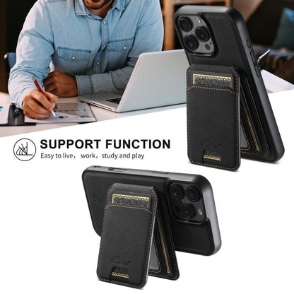 Suteni H16 Litchi Texture Leather Detachable Wallet Back Phone Case, For iPhone 17e / 16e, For iPhone 17 Pro Max, For iPhone 17 Pro, For iPhone 17, For iPhone Air, For iPhone 16 Pro Max, For iPhone 16 Pro, For iPhone 16 Plus, For iPhone 16             ...