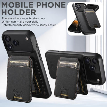 Suteni H16 Litchi Texture Leather Detachable Wallet Back Phone Case