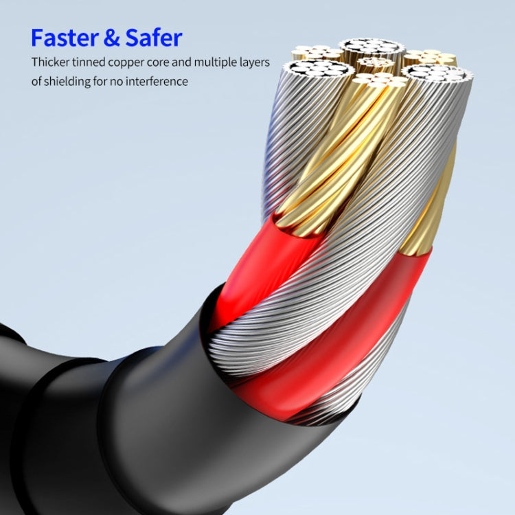 ENKAY PD30W Type-C to 8 Pin Fast Charging Data Silicone Cable with LED Display, 1m, 2m