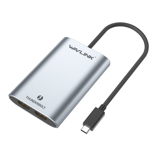 WAVLINK WL-UTA02H Multi-Screen Extender Converter Thunderbolt 3 to Dual HDMI Adapter, WL-UTA02H
