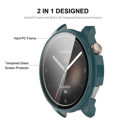 ENKAY Hat-Prince Full Coverage Tempered Glass Film Integrated PC Watch Case, For Amazfit Balance A2286