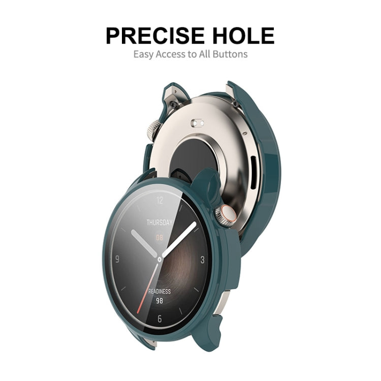 ENKAY Hat-Prince Full Coverage Tempered Glass Film Integrated PC Watch Case, For Amazfit Balance A2286
