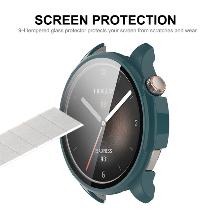 ENKAY Hat-Prince Full Coverage Tempered Glass Film Integrated PC Watch Case, For Amazfit Balance A2286