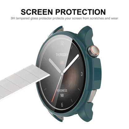 ENKAY Hat-Prince Full Coverage Tempered Glass Film Integrated PC Watch Case, For Amazfit Balance A2286