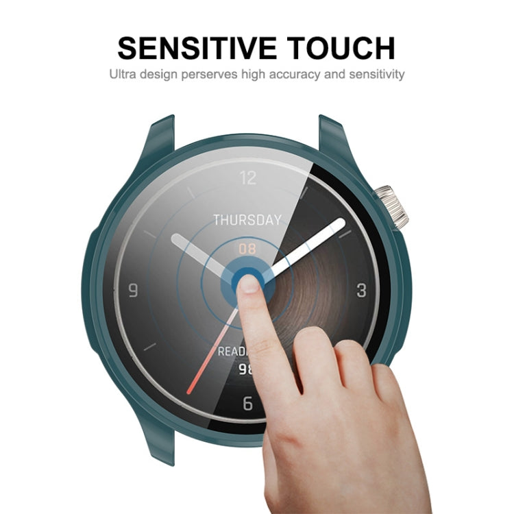 ENKAY Hat-Prince Full Coverage Tempered Glass Film Integrated PC Watch Case, For Amazfit Balance A2286